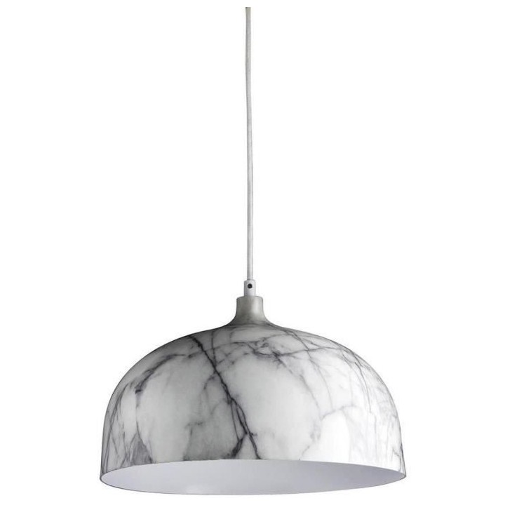 Lustre - suspension effet marbre 34x128,5 cm E27 40 W