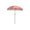 Parasol DKD Home Decor Acier Corail Aluminium (180 x 180 x 190 cm)