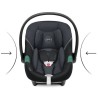 Cybex Siege auto Aton S2 - Groupe 0+ - De la naissance a 2 ans - Fixation Embase ou ceinture - Harnais 3 points - Noir granite