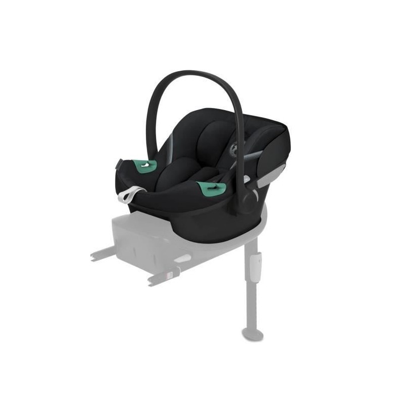 Cybex Siege auto Aton S2 - Groupe 0+ - De la naissance a 2 ans - Fixation Embase ou ceinture - Harnais 3 points - Noir profond