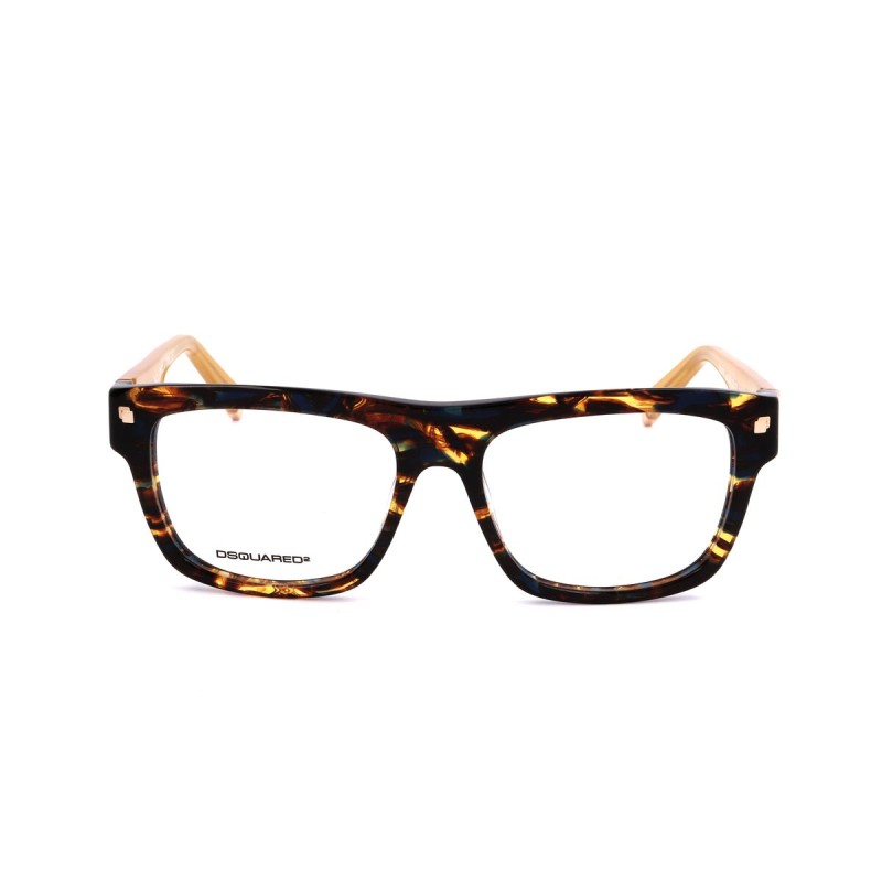 Monture de Lunettes Unisexe Dsquared2 DQ5076-055-53 ø 53 mm Marron