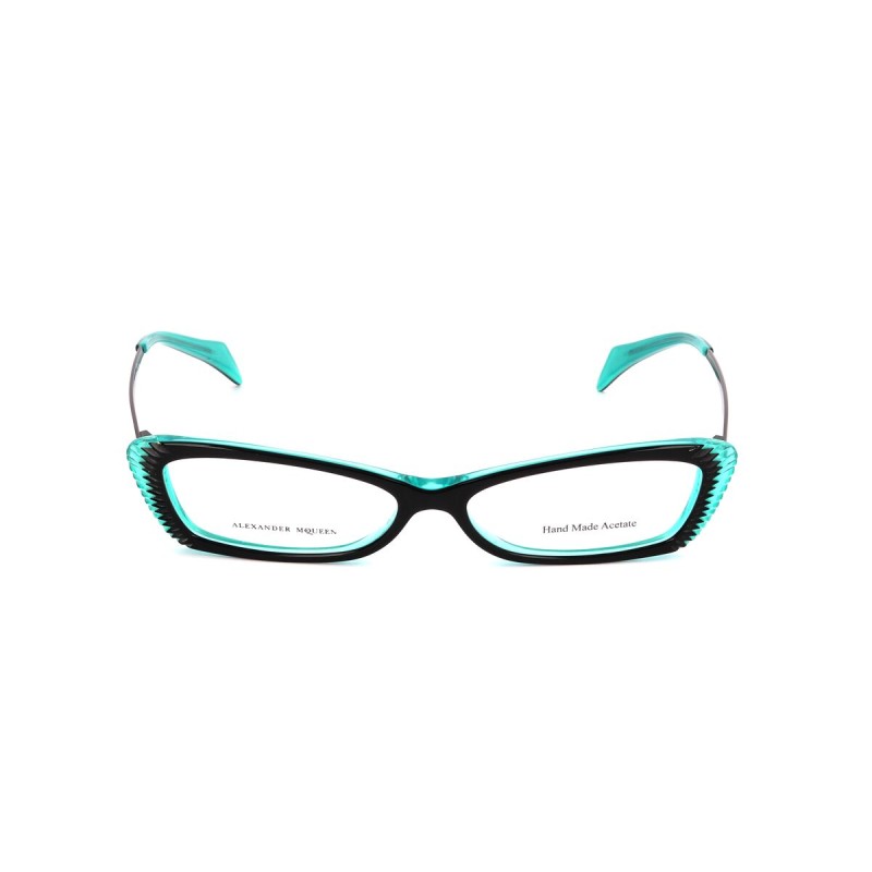 Monture de Lunettes Femme Alexander McQueen AMQ-4163-R2K Noir Turquoise