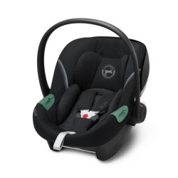 Cybex Siege auto Aton S2 - Groupe 0+ - De la naissance a 2 ans - Fixation Embase ou ceinture - Harnais 3 points - Noir profond