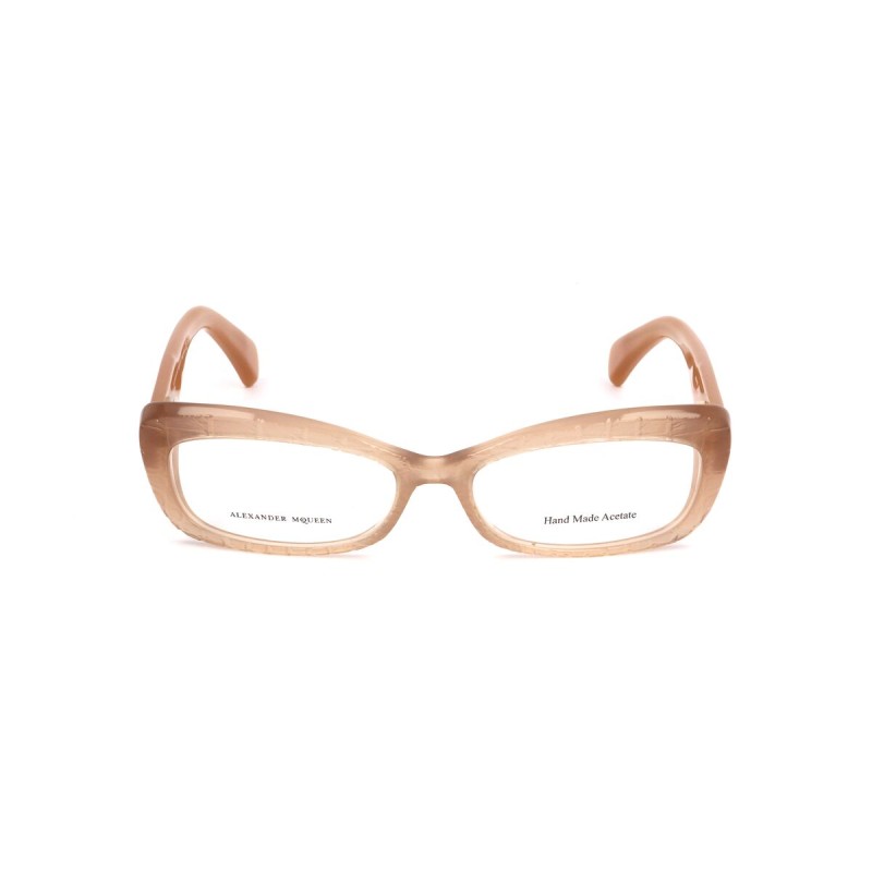 Monture de Lunettes Femme Alexander McQueen AMQ-4203-K6Z Beige Marron