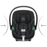 Cybex Siege auto Aton S2 - Groupe 0+ - De la naissance a 2 ans - Fixation Embase ou ceinture - Harnais 3 points - Noir profond