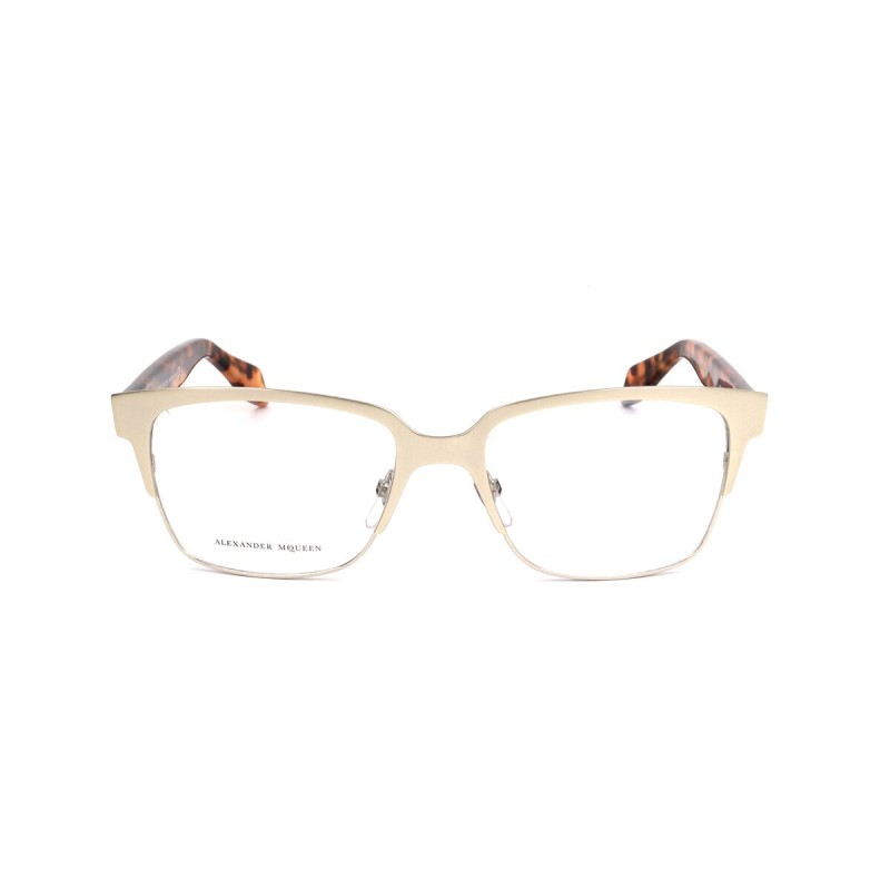 Monture de Lunettes Femme Alexander McQueen AMQ-4257-8SO Doré Havana