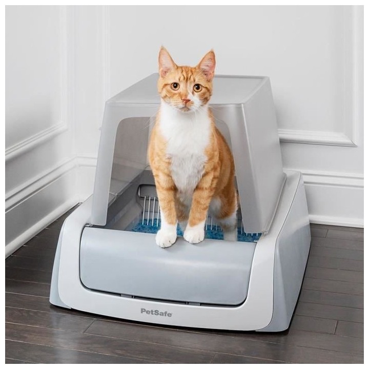 PETSAFE - Bac a Litiere Auto-nettoyante ScoopFree 1,5 et son Couvercle