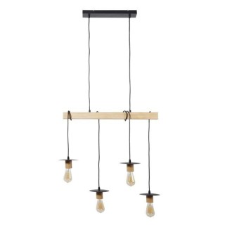 DETROIT Suspension industrielle 4 tetes - Abat-jour disque - 71 x 15x