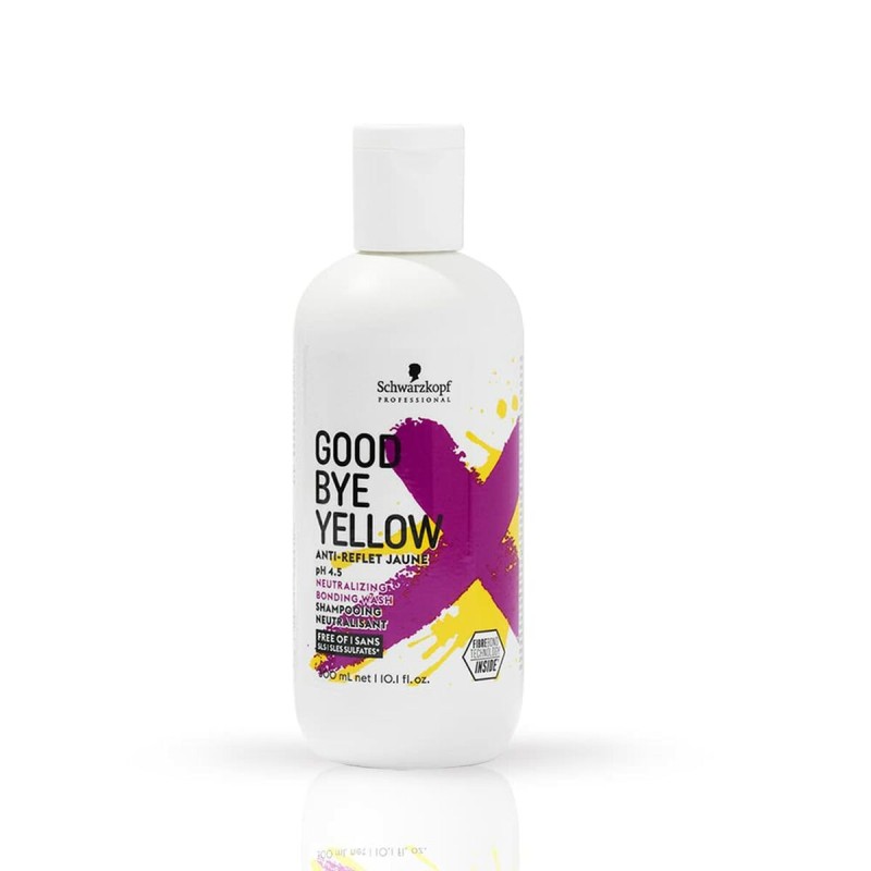 Shampoing Neutraliseur de Couleur Schwarzkopf Goodbye Yellow Traitement Anti-jaunes 300 ml