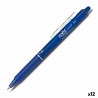 Crayon Pilot Frixion Clicker Encre effaçable Bleu 0,4 mm 12 Unités