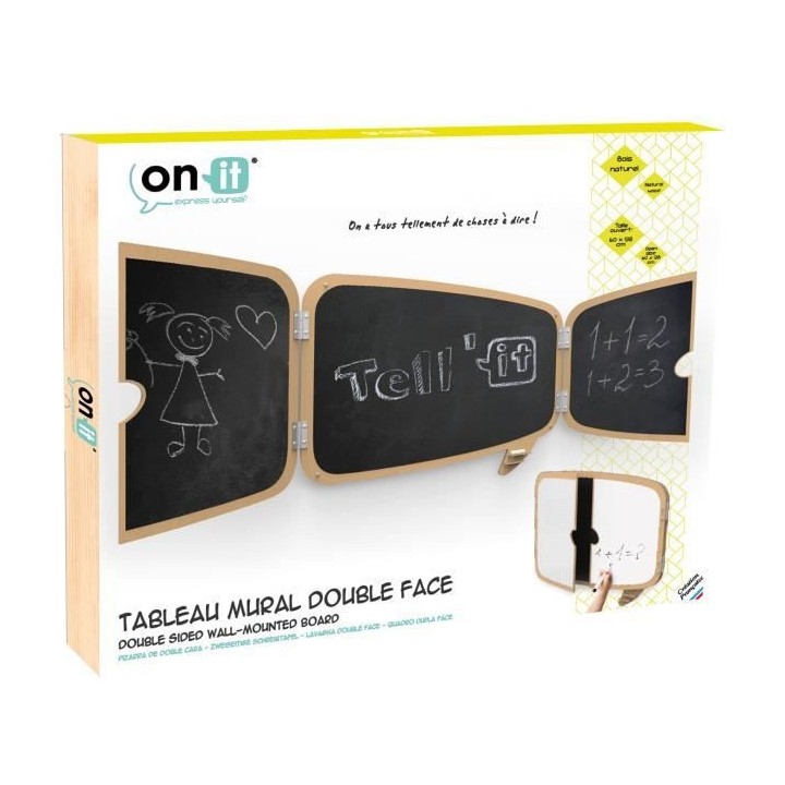 Tableau Mural Triptyque double face 90 x 69 xms