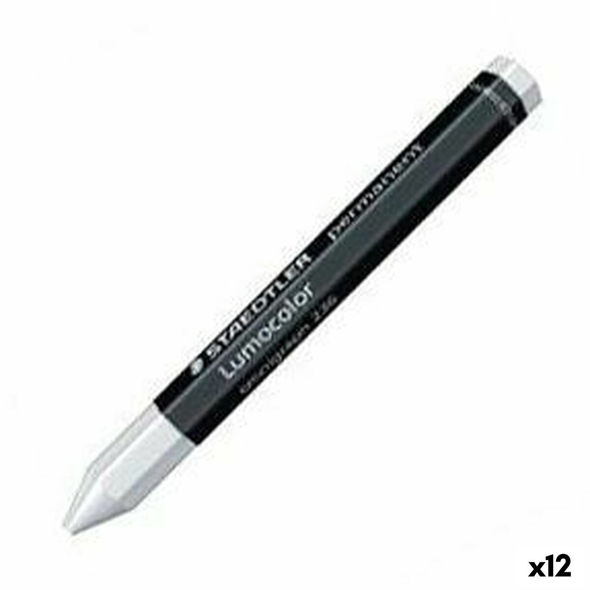 /377750/crayons-gras-de-couleur-staedtler-lumocolor-permanent-blanc-12-unites.jpg
