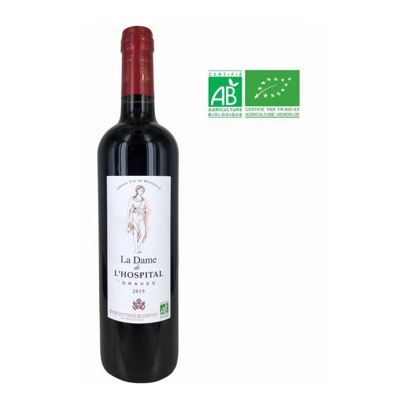 Dame de l'Hospital 2019 Graves - Vin rouge de Bordeaux - Bio