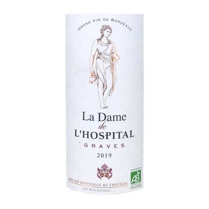 Dame de l'Hospital 2019 Graves - Vin rouge de Bordeaux - Bio