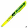 Marqueur fluorescent Pilot Frixion Light Fluorescent Encre effaçable biseautée Jaune 12 Unités