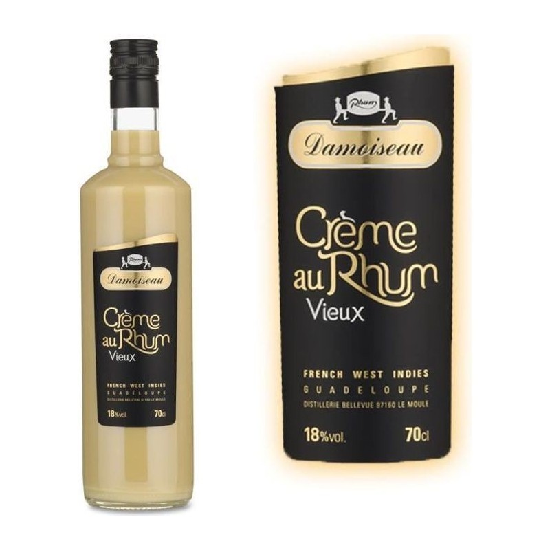 Damoiseau Creme au rhum vieux - Liqueur spiritueuse - Guadeloupe - 18%vol - 70cl