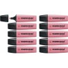 Marqueur fluorescent Stabilo Boss Rose (10 Unités)