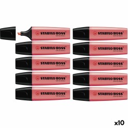 Marqueur fluorescent Stabilo Boss Rouge (10 Unités)