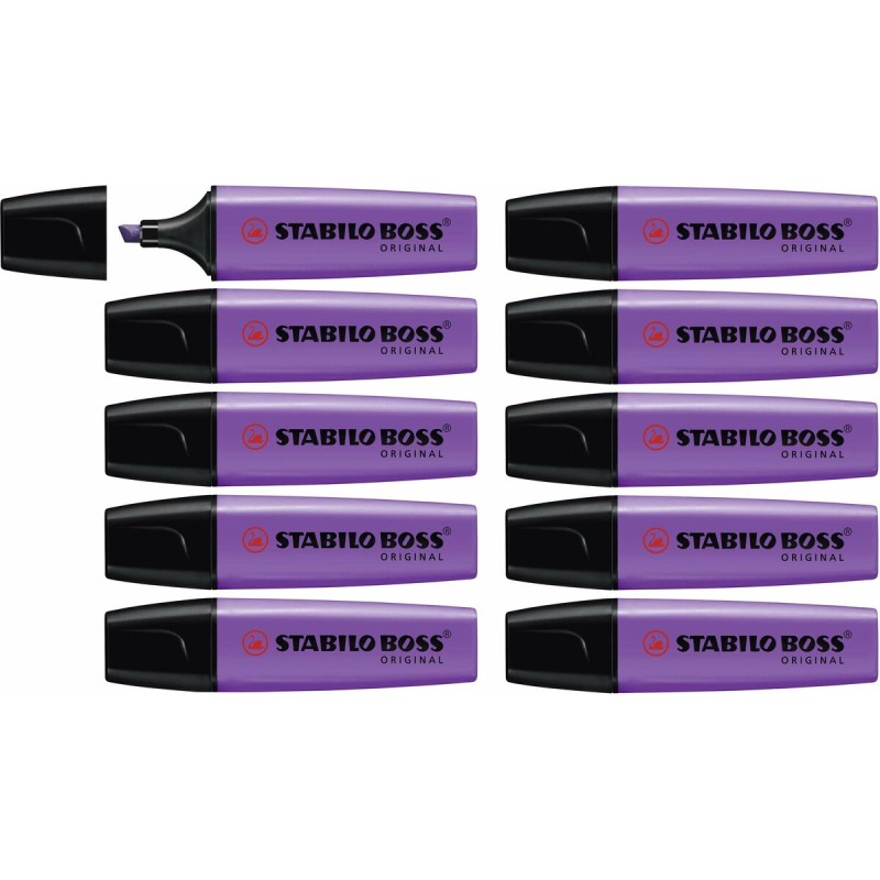 Marqueur fluorescent Stabilo Boss Violet (10 Unités)