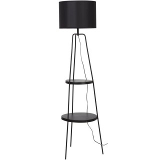 RONDO Lampadaire - Métal et abat jour en tissu - L 45 x P 45 x H157 c