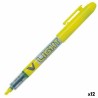 Marqueur fluorescent Pilot V Light Jaune 12 Unités