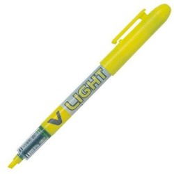 Marqueur fluorescent Pilot V Light Jaune 12 Unités