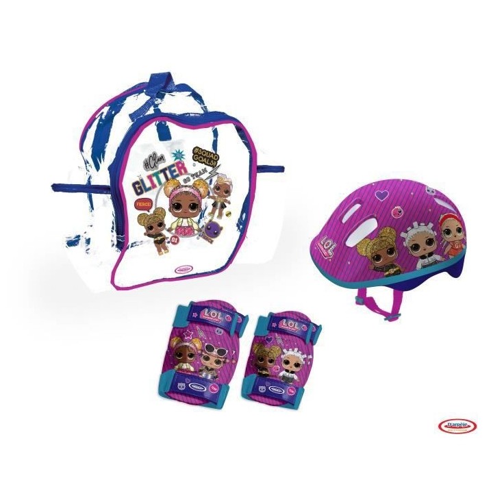 LOL Set de protections Charte série TV Casque + Sac PVC