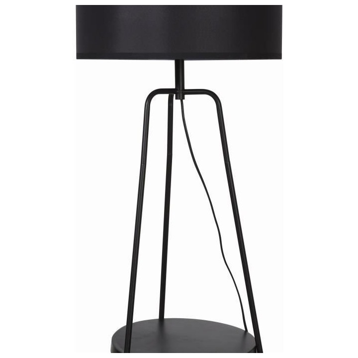 RONDO Lampadaire - Métal et abat jour en tissu - L 45 x P 45 x H157 c