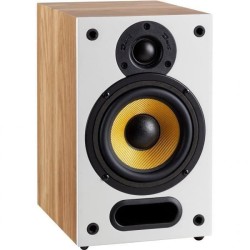 DAVIS ACOUSTICS MIA 30 - Paire d'enceintes Bibliotheque - 2 hauts parleurs - 110W - 88dB - Chene clair et blanc