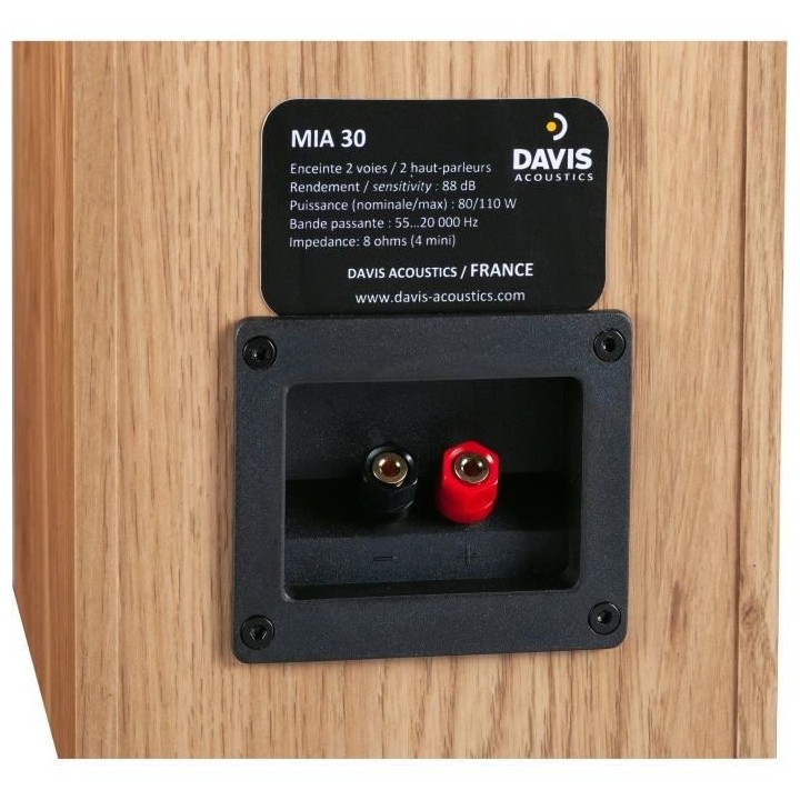 DAVIS ACOUSTICS MIA 30 - Paire d'enceintes Bibliotheque - 2 hauts parl