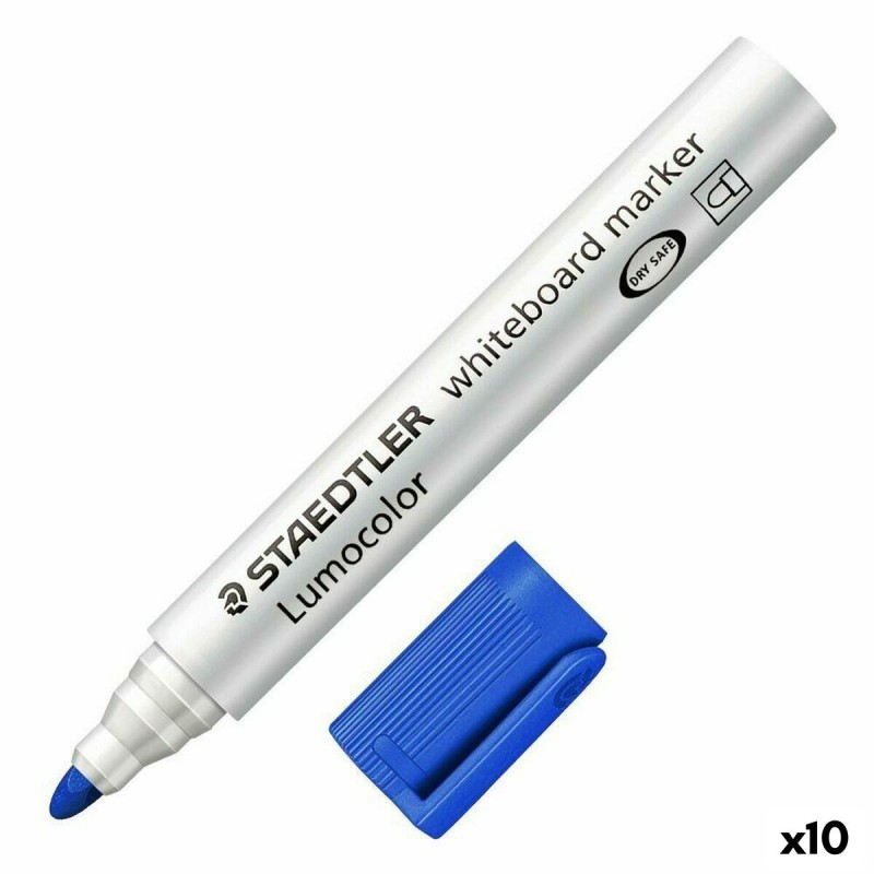 Feutres Staedtler Tableau blanc Bleu (10 Unités)