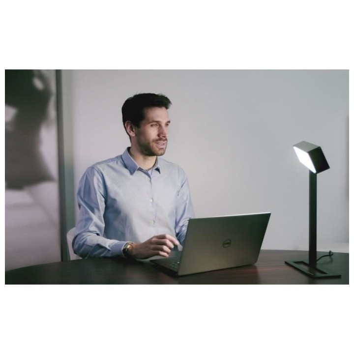 DAYVIA Sundesk black03 Lampe de luminothérapie - Intensité et couleu