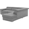 Canapé d'angle convertible réversible 5 places DAYTONA - Tissu Gris - Contemporain - L 275 x P 233 x H 76 cm