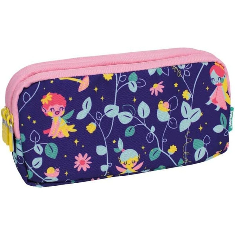 Trousse Fourre-Tout Triple Milan Fairy Tale Lila (20 x 11 x 6,5 cm)