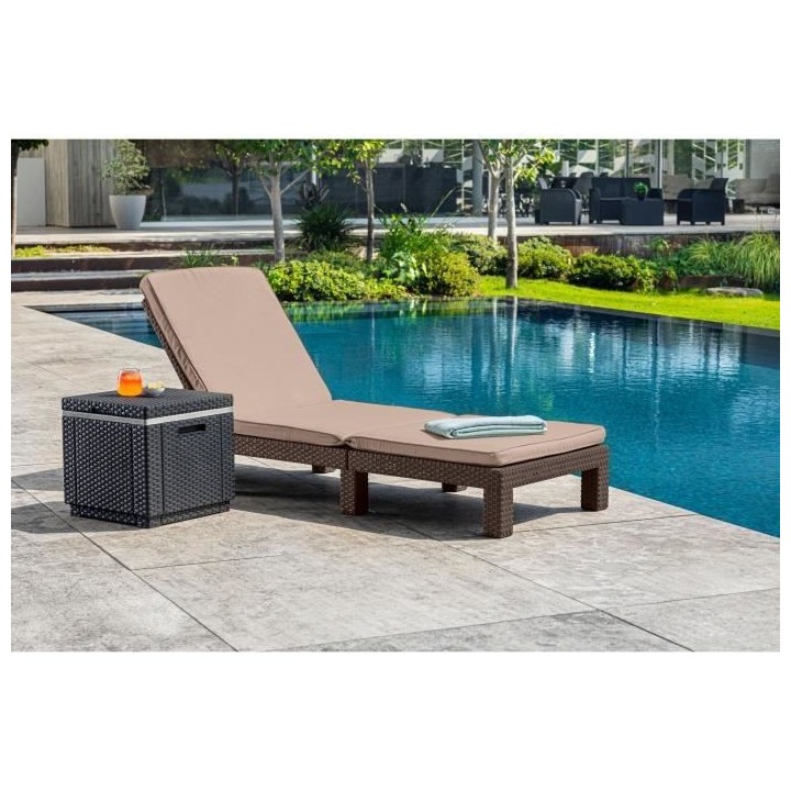 Allibert by KETER - Daytona - bain de soleil - résine imitation rotin