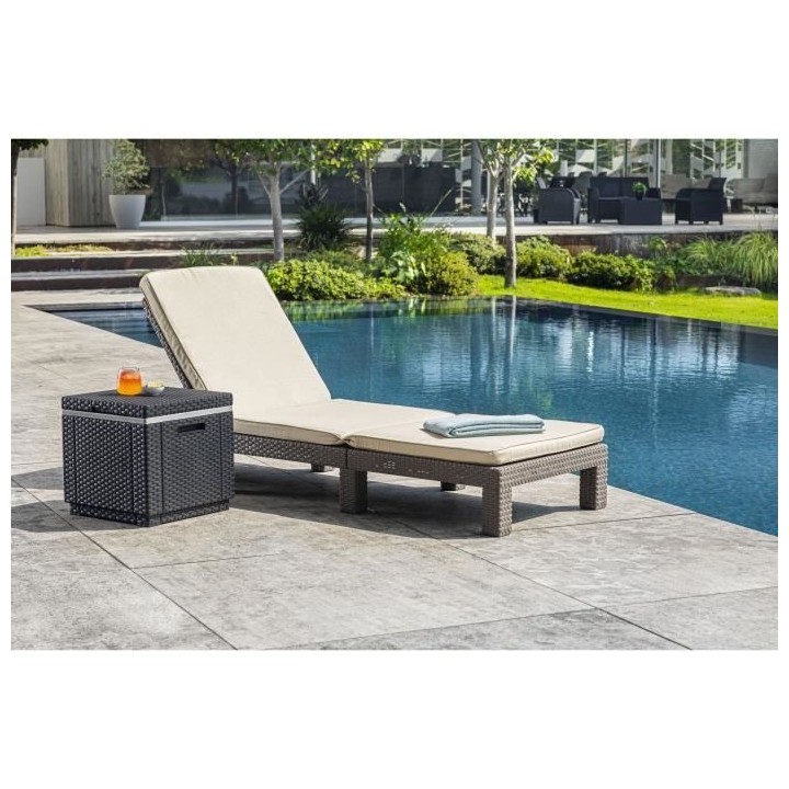 Allibert by KETER - Daytona - bain de soleil - résine imitation rotin