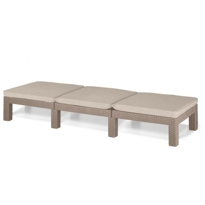 Allibert by KETER - Daytona - bain de soleil - résine imitation rotin