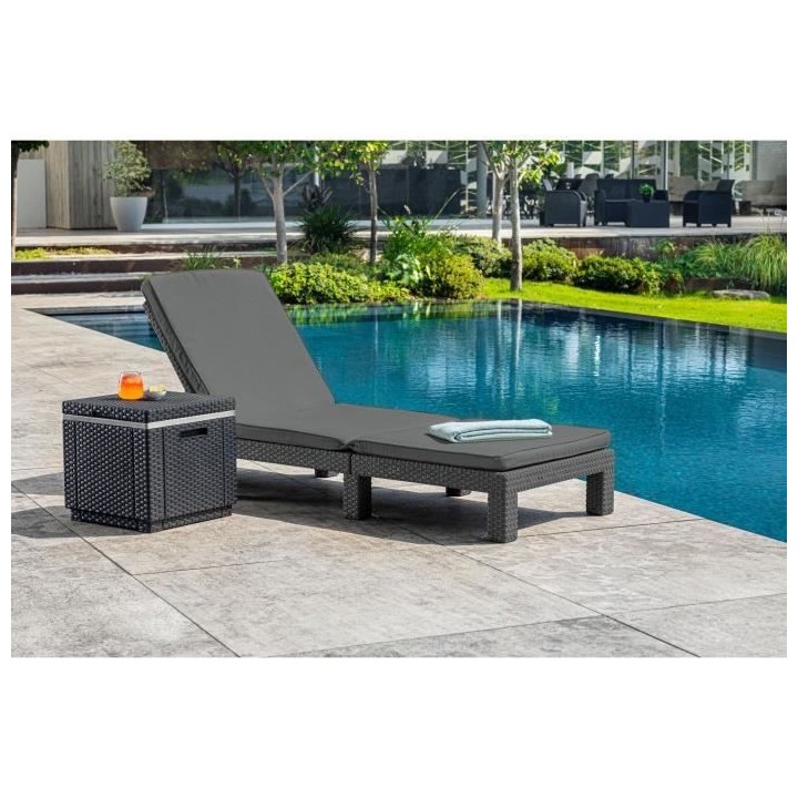 Allibert by KETER - Daytona - bain de soleil - résine imitation rotin