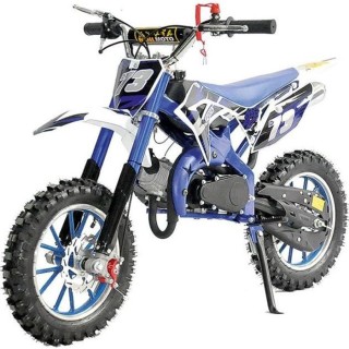 PRORIDER USA - Mini moto dirt - 50 cc - 2 temps - Enfant - Bleu