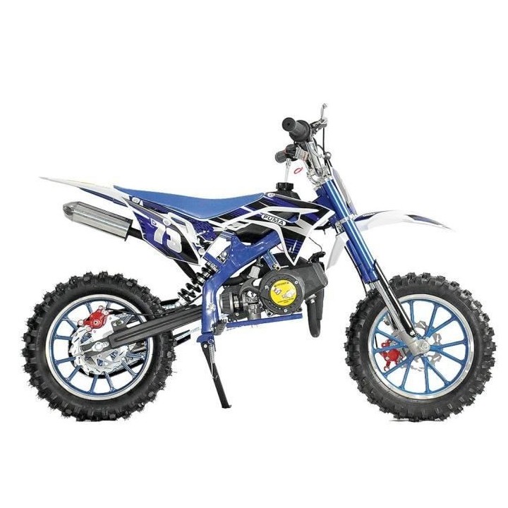 PRORIDER USA - Mini moto dirt - 50 cc - 2 temps - Enfant - Bleu
