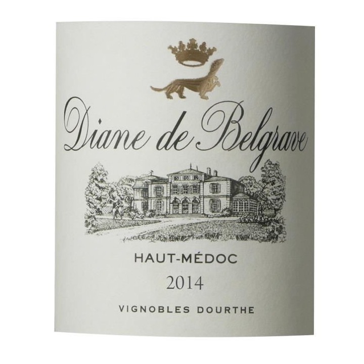 Diane de Belgrave 2014 Haut Médoc 2° vin - Vin rouge de Bordeaux