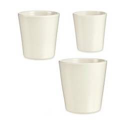 Set de pots Blanc Argile (6 Unités)