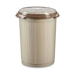 Poubelle Beige Plastique 50 L (46 x 51 x 48 cm) (8 Unités)