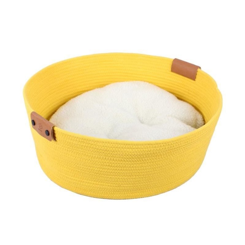 EBI Panier pour chats Tres - 57 x 57 x 20 cm - Jaune