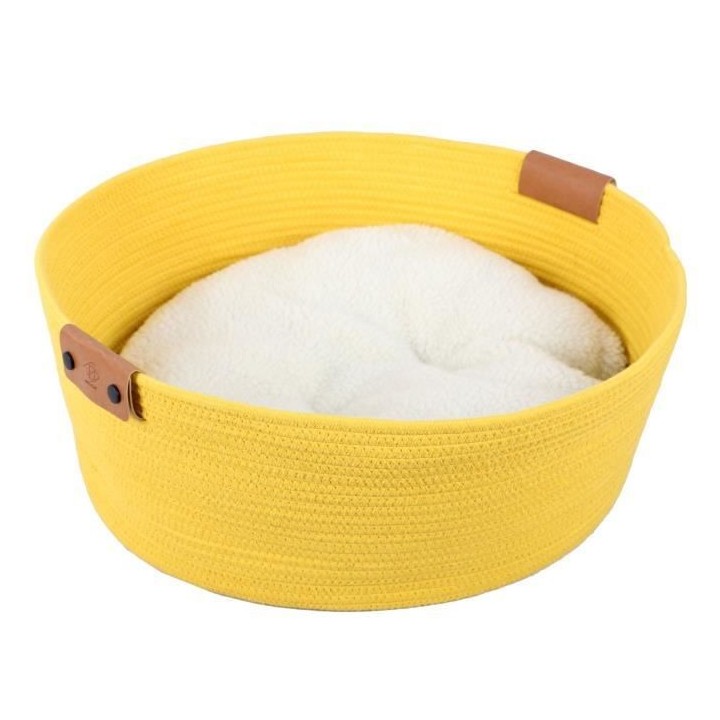 EBI Panier pour chats Tres - 57 x 57 x 20 cm - Jaune