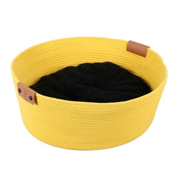 EBI Panier pour chats Tres - 57 x 57 x 20 cm - Jaune