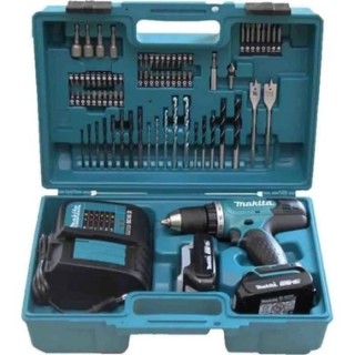 MAKITA PERCEUSE VISSEUSE + 2 BATTERIES 18V 1,5AH LI-ION + CHARGEUR + C
