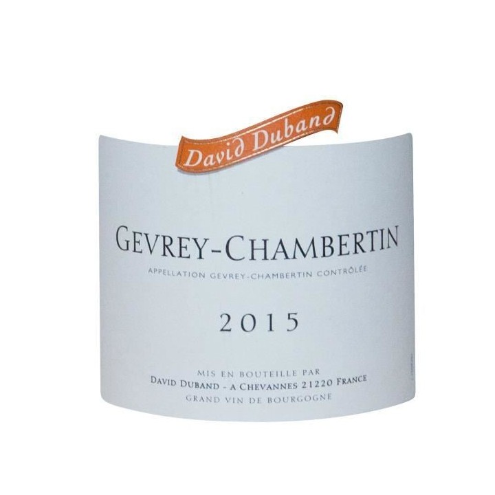 David Duband 2015 Gevrey-Chambertin - Vin rouge de Bourgogne