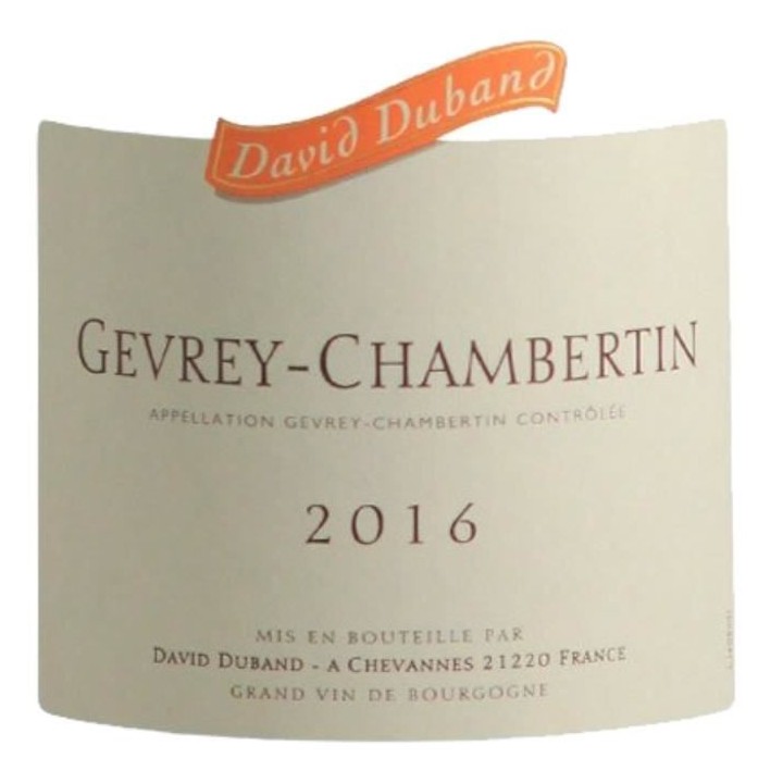 David Duband 2016 Gevrey-Chambertin - Vin rouge de Bourgogne