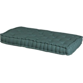 DEKO AND CO Coussin palette rectangulaire en coton - Coloris vert pin